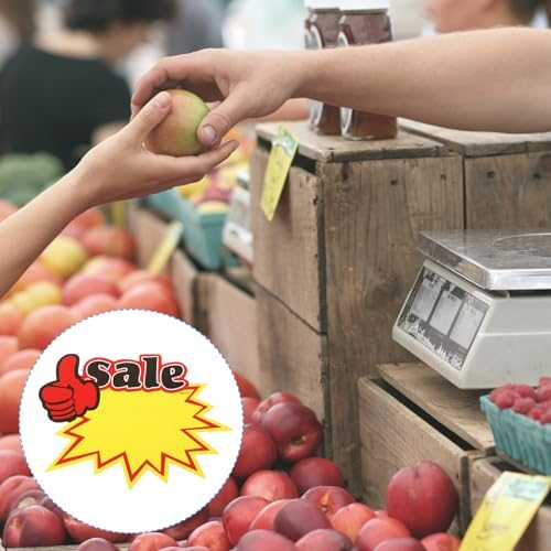 Star Burst Signs, 7x5.5in Blank Star Burst Signs Price Tag Stickers view 4