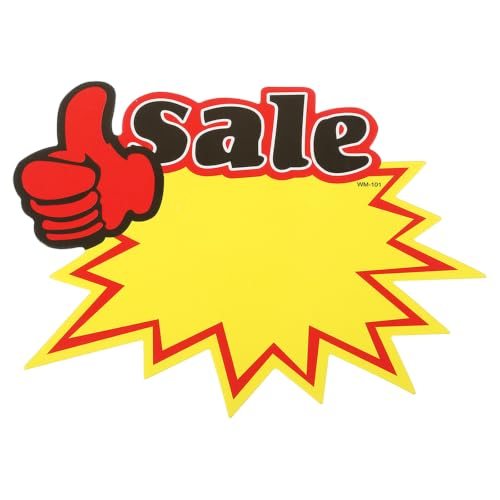 Star Burst Signs, 7x5.5in Blank Star Burst Signs Price Tag Stickers — PATIKIL