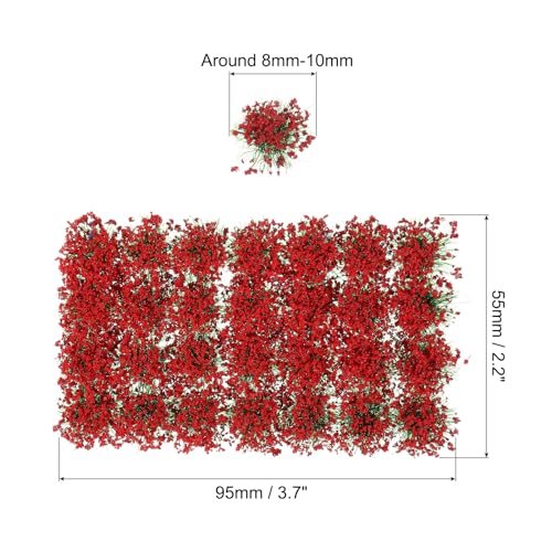 Static Flower Cluster Grass Tuft Model, 1 Set/28Pcs Miniature Flowers view 2