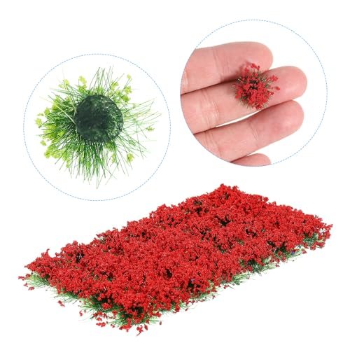 Static Flower Cluster Grass Tuft Model, 1 Set/28Pcs Miniature Flowers view 4