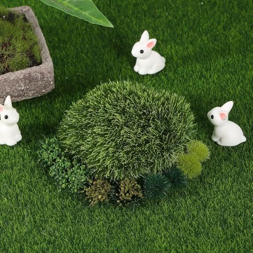 Static Grass Tuft Model, 2 Sets/56Pcs Miniature Artificial Grass Tuft view 5