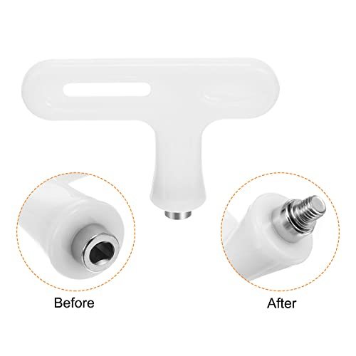 Steel Track Spikes Wrench Sports Shoe Spikes Replacement Tool White, T view 3
