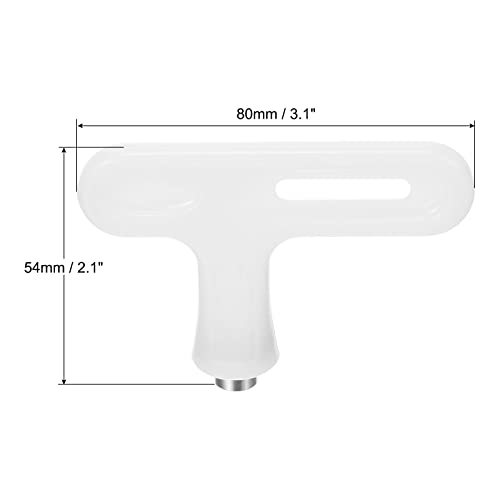 Steel Track Spikes Wrench Sports Shoe Spikes Replacement Tool White, T view 2