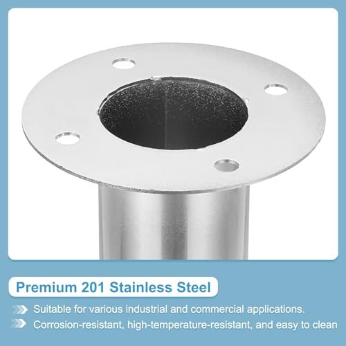 Straight Pipe Exhaust Flange Stainless Steel Pipe Hose Duct Collar view 3
