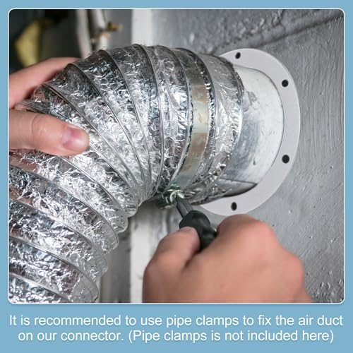 Straight Pipe Exhaust Flange Stainless Steel Pipe Hose Duct Collar view 4