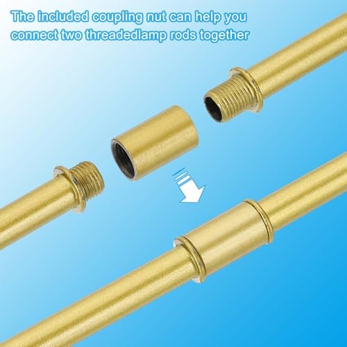 Straight Pipe Lamp Stems Rod Kit M10 100mm/3.94" view 4