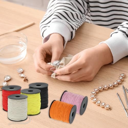 Stretchy String for Bracelets 109 Yards / 100m, 1.5mm Elastic Cord for view 4
