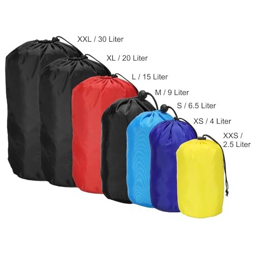 Stuff Sack, 6 x 12.5 Inch Waterproof Outdoor Storage Sack Upgrade view 2
