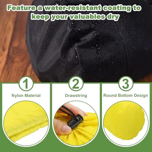 Stuff Sack, 6 x 12.5 Inch Waterproof Outdoor Storage Sack Upgrade view 4
