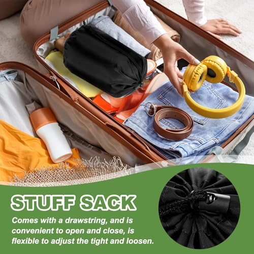 Stuff Sack, 9 x 16 Inch Waterproof Outdoor Storage Sack Portable view 4