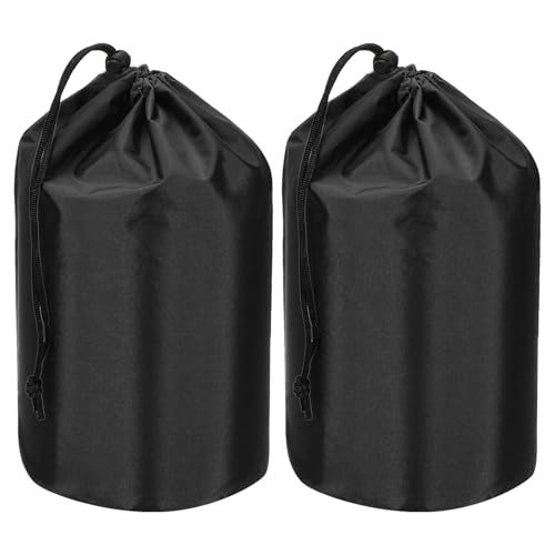 Stuff Sack Waterproof Outdoor Storage Sack 9x17 Black, Portable — PATIKIL
