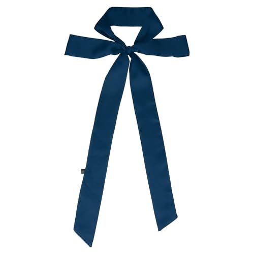 Stylish Ribbon Scarf, Solid Color Skinny Scarf Pure Long Neckerchief Silk — PATIKIL