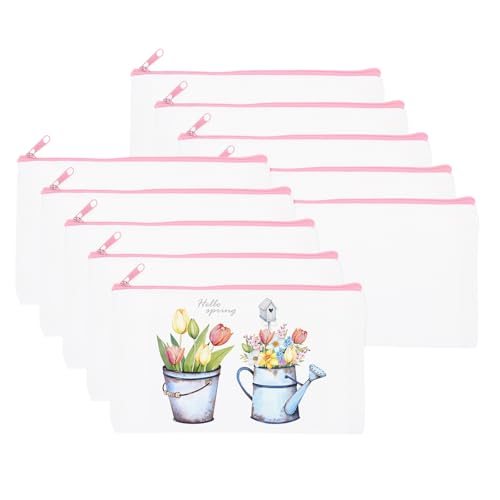 Sublimation Makeup Bags, 25 Pcs 7 x 4.5 Inch Canvas Heat Transfer Blank — PATIKIL