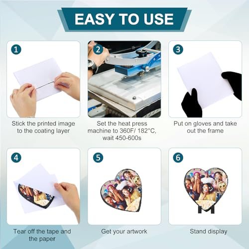 Sublimation Slate Blanks, Heat Press Sublimation Plaque view 3