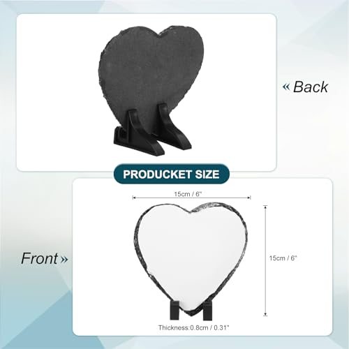 Sublimation Slate Blanks, Heat Press Sublimation Plaque view 2