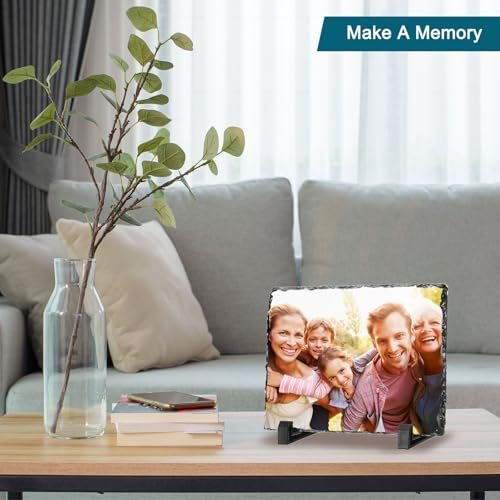 Sublimation Slate Blanks, Square Stone Sublimation Photo Frame, Heat view 5
