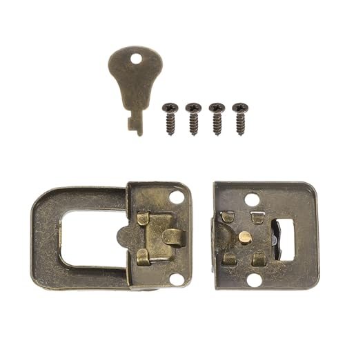 Suitcase Lock Hasp 1.6" x 1.10", 2Pcs Iron Toggle Catch Lock view 4