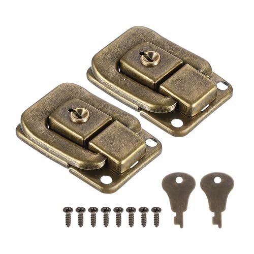 Suitcase Lock Hasp 1.6" x 1.10", 2Pcs Iron Toggle Catch Lock — PATIKIL