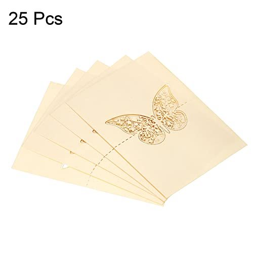Table Name Place Cards, Favor Decor Cut Design Blank Card view 3