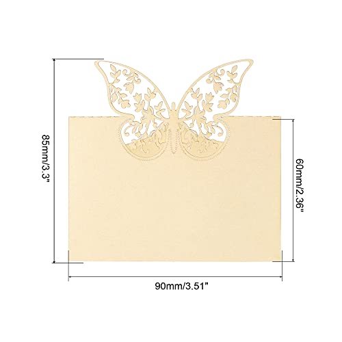 Table Name Place Cards, Favor Decor Cut Design Blank Card view 2