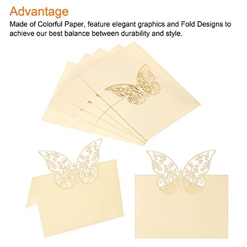 Table Name Place Cards, Favor Decor Cut Design Blank Card view 4