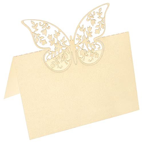 Table Name Place Cards, Favor Decor Cut Design Blank Card — PATIKIL