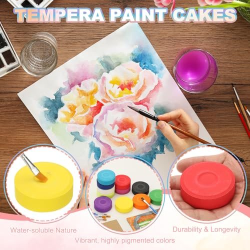 Tempera Cakes, 2.3"x0.7" Tempera Paint Cakes, Purple view 3