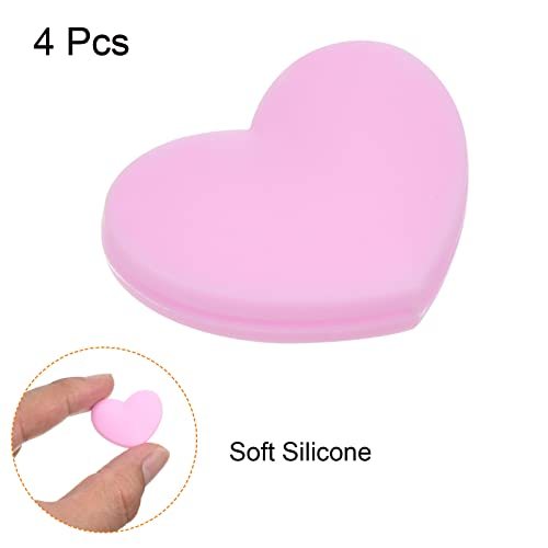 Tennis Vibration Dampener, 4 Pack Heart-Shaped Silicone Shock Absorber view 3