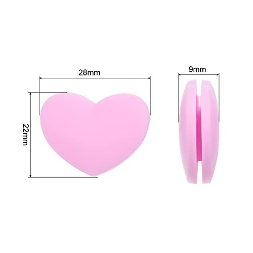 Tennis Vibration Dampener, 4 Pack Heart-Shaped Silicone Shock Absorber view 2