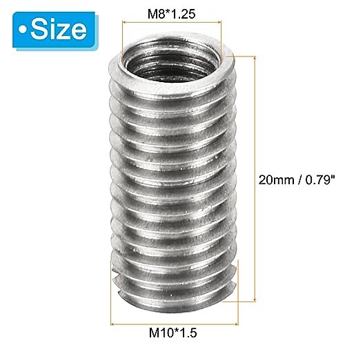 Thread Adapters Sleeve Reducing Nut, 6 Pcs M10*1.5 Male view 2