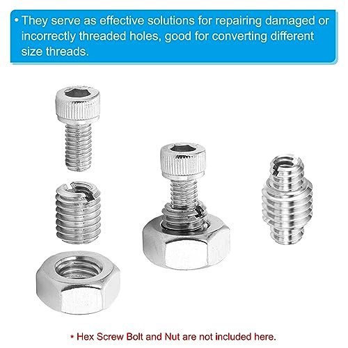 Thread Adapters Sleeve Reducing Nut, 6 Pcs M10*1.5 Male view 4