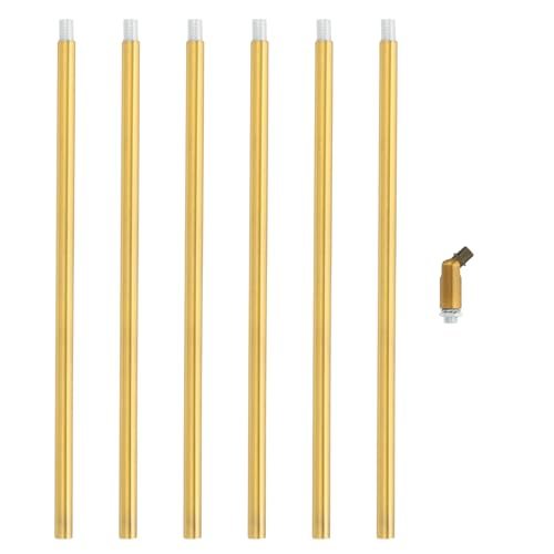 Threaded Extension Rod, 6 Set 12" M10 x 1mm Fine Thread Lamp Pipe — PATIKIL