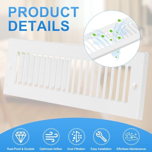 Toe Kick Vent Cover HVAC Toe Space Register Grille Return Air Grilles view 3