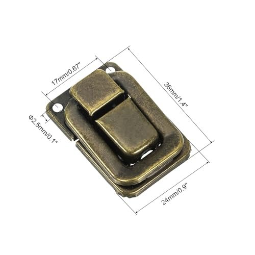 Toggle Catch Lock 1.4" x 0.9", 24 Pack Metal Buckle Hasp Lock Latch Clasp view 2