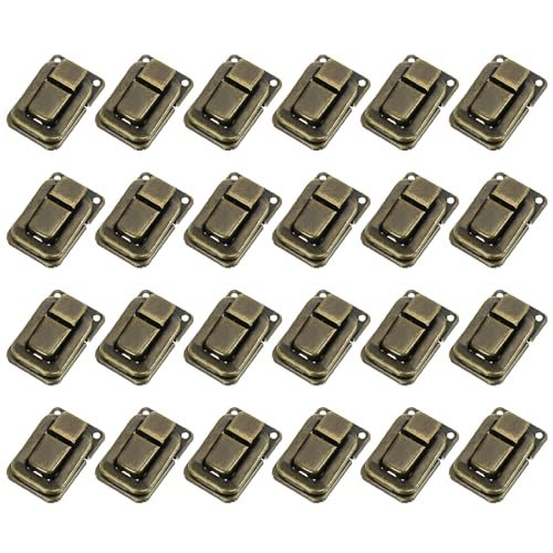 Toggle Catch Lock 1.4" x 0.9", 24 Pack Metal Buckle Hasp Lock Latch Clasp — PATIKIL