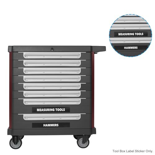 Tool Box Label Sticker, 6Pack Machine Organizer Decal Waterproof Tool Box view 4