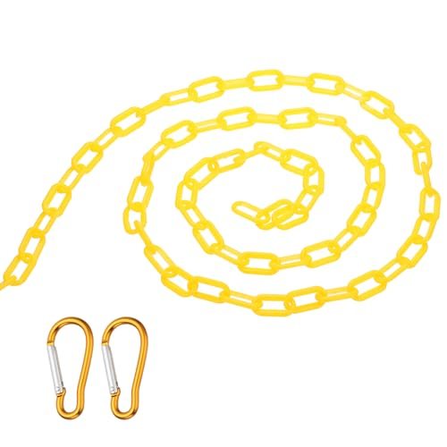 Total 33Ft Plastic Chain Barrier, Safety Link Chain — PATIKIL