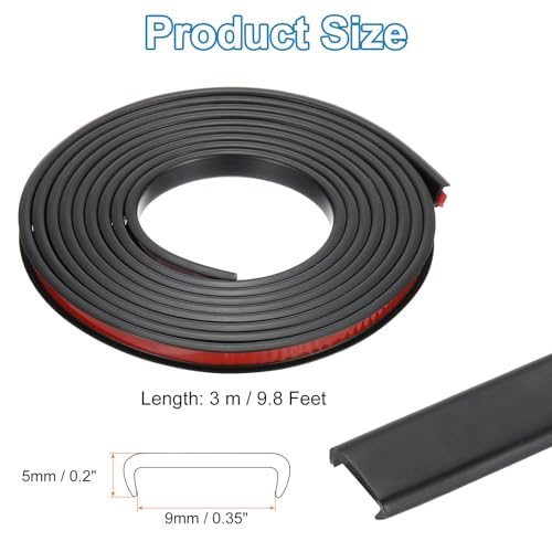 TPE U-Shape Edge Banding, Black view 2