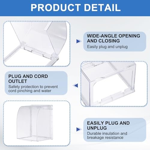 Transparent, Electrical Plug Protector Waterproof view 3