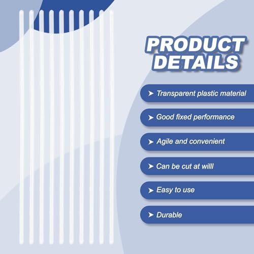 Transparent Plastic Boning 6 Inch Clear Corset Strip Bone view 3