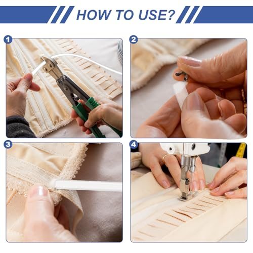 Transparent Plastic Boning 6 Inch Clear Corset Strip Bone view 4