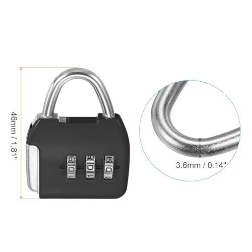 Travel Padlock Set, Coated Safety Wire Rope, Double Loop view 2
