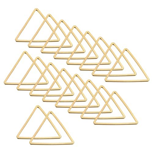 Triangle Beading Findings 20mm Gold Hoop Earrings — PATIKIL