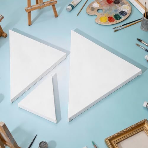 Triangle Shaped Canvas Board 6"x6" Blank Painting Board view 4