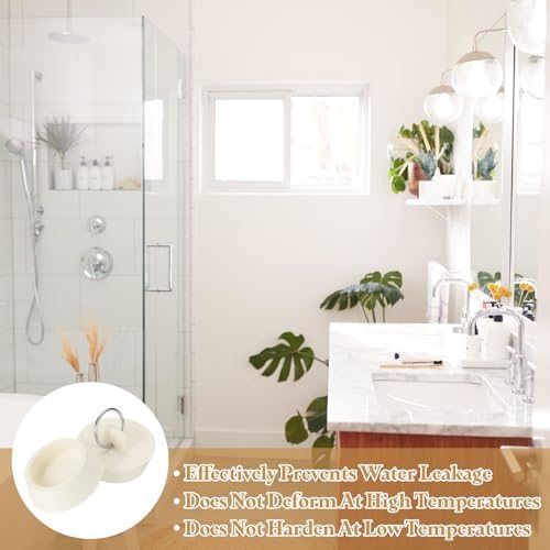 Tub Drain Stopper for 1-5/8" Rubber Bath Sink Stopper 2Pcs view 5