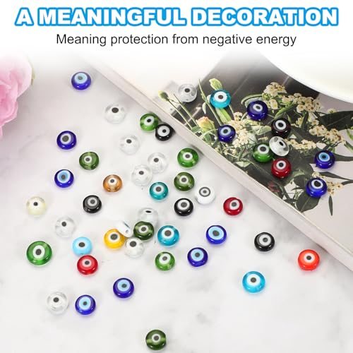 Turkish Evil Eye Charm Round Shape Spacer Beads Pendant Connector view 3