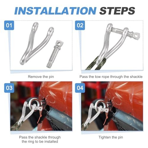 Twisted Clevis with Screw Pin Marine Grade for Sailing Car Towing Outdoor view 5
