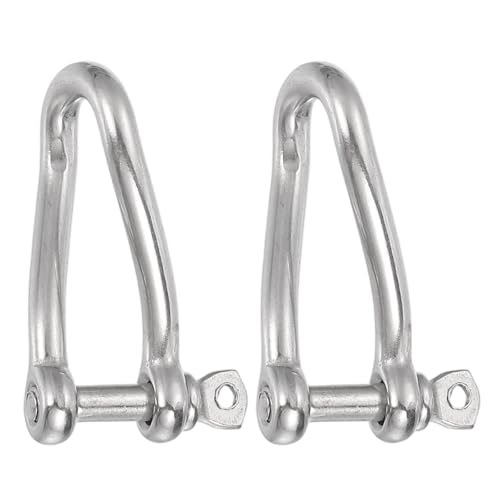 Twisted Clevis with Screw Pin Marine Grade for Sailing Car Towing Outdoor — PATIKIL
