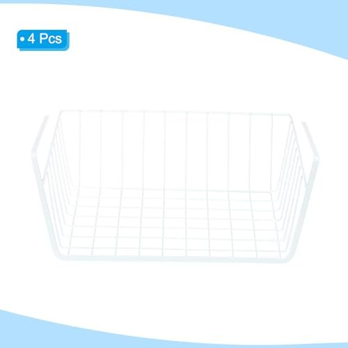Under Shelf Basket, 4 Pack Small Sliding Under Cabinet Shelf Hanging view 3