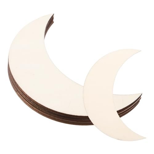 Unfinished Wood Moon Blank Wooden Cutouts Ornaments Natural Wood Pieces — PATIKIL